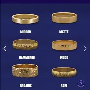 Gorgeous Gold Industrial Hammered band by Automic Gold